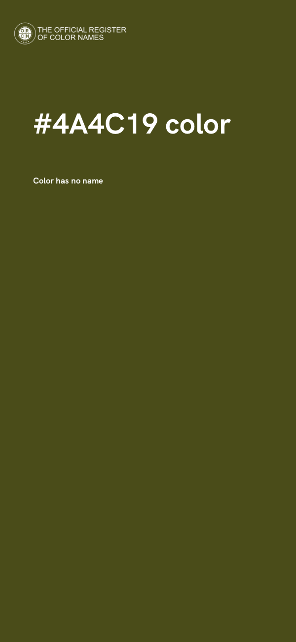 #4A4C19 color image