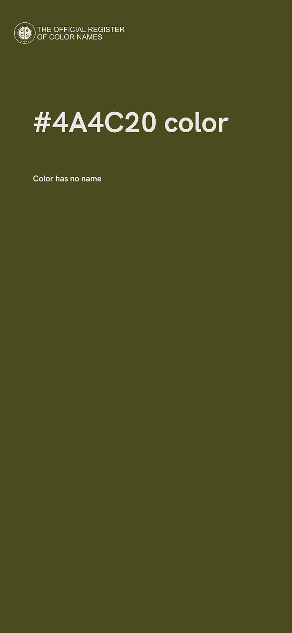 #4A4C20 color image