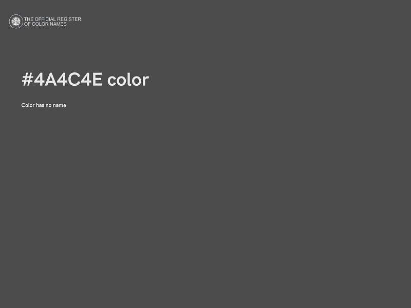 #4A4C4E color image