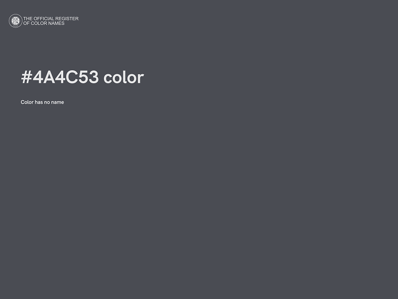 #4A4C53 color image