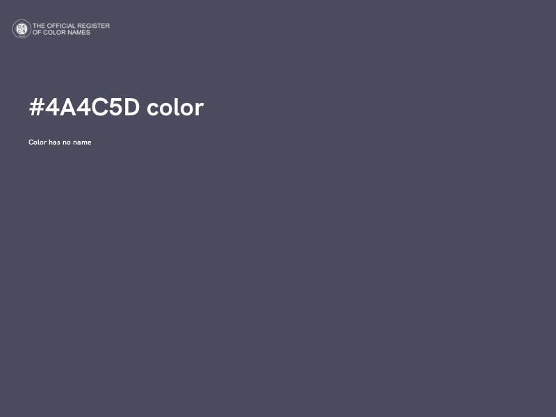 #4A4C5D color image