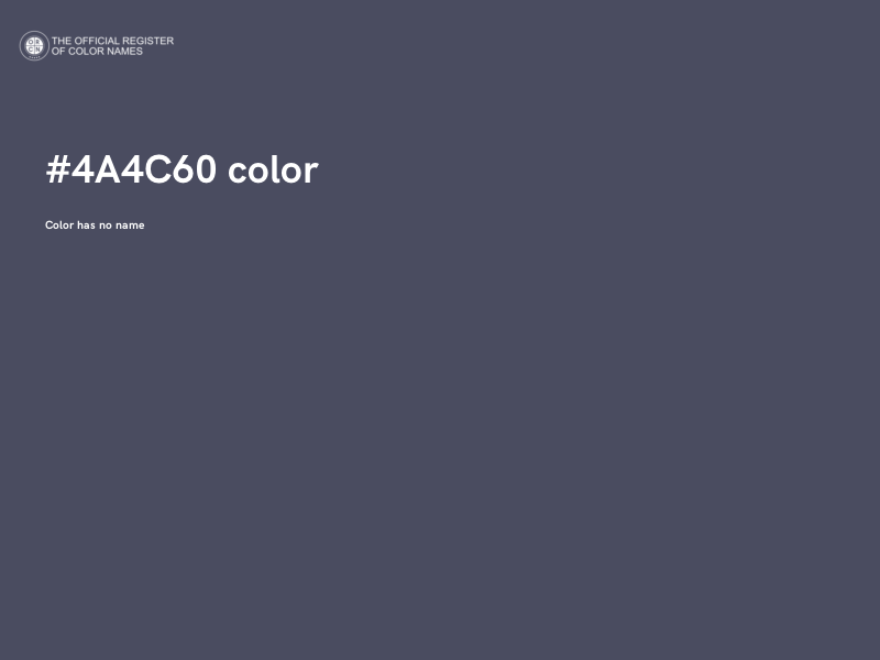 #4A4C60 color image