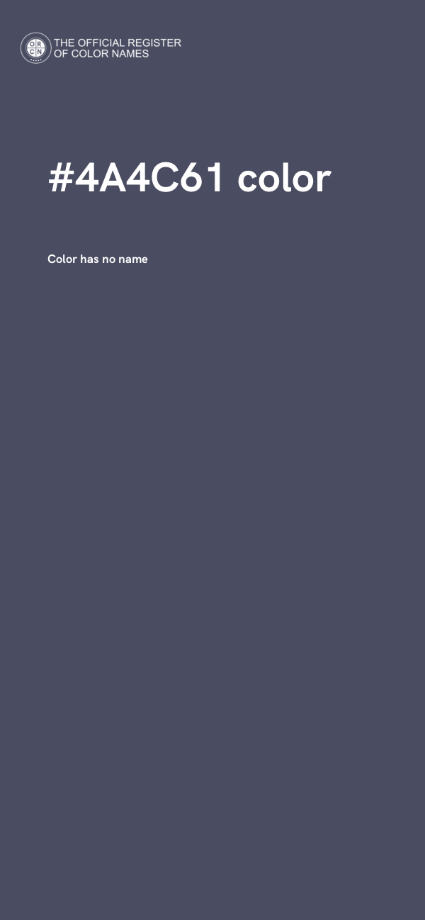 #4A4C61 color image