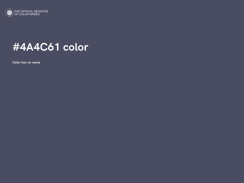 #4A4C61 color image