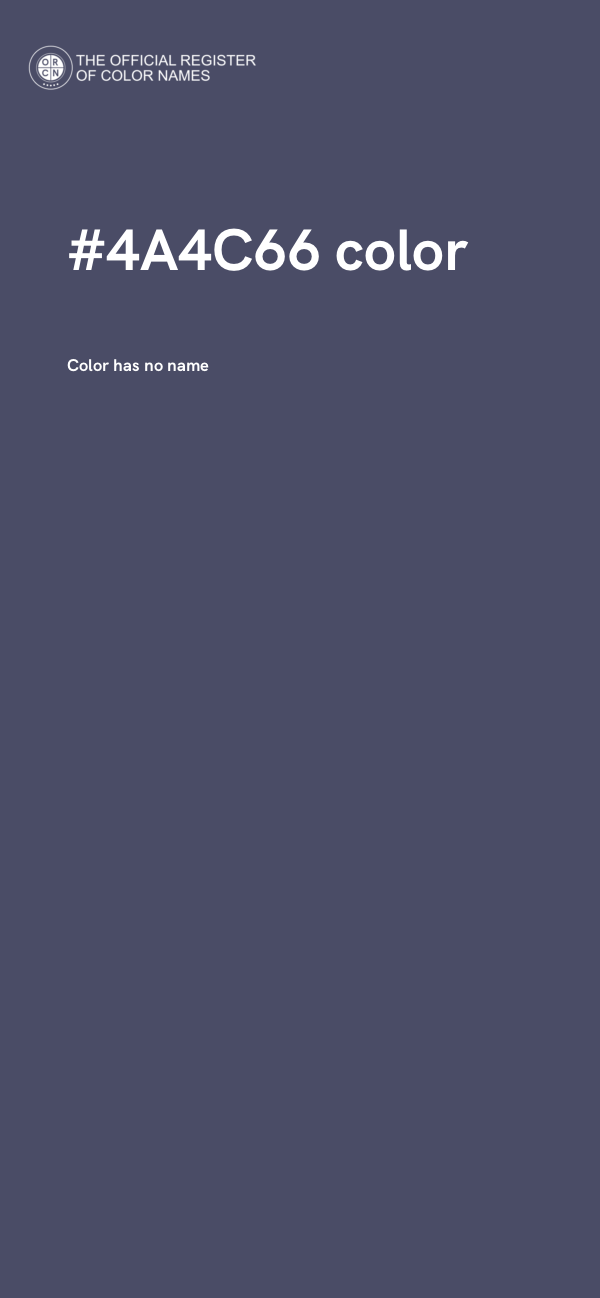 #4A4C66 color image