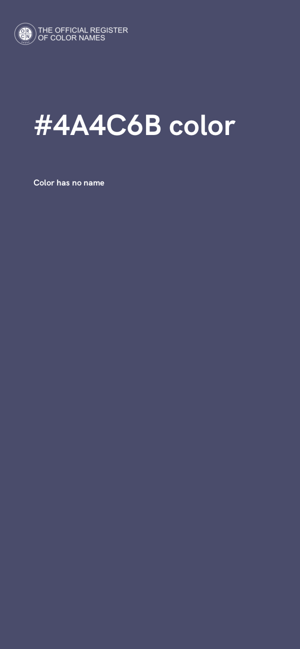 #4A4C6B color image