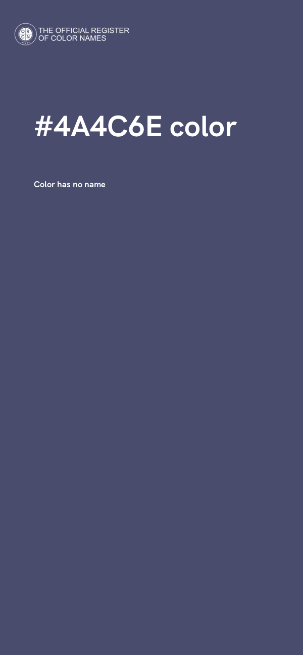 #4A4C6E color image
