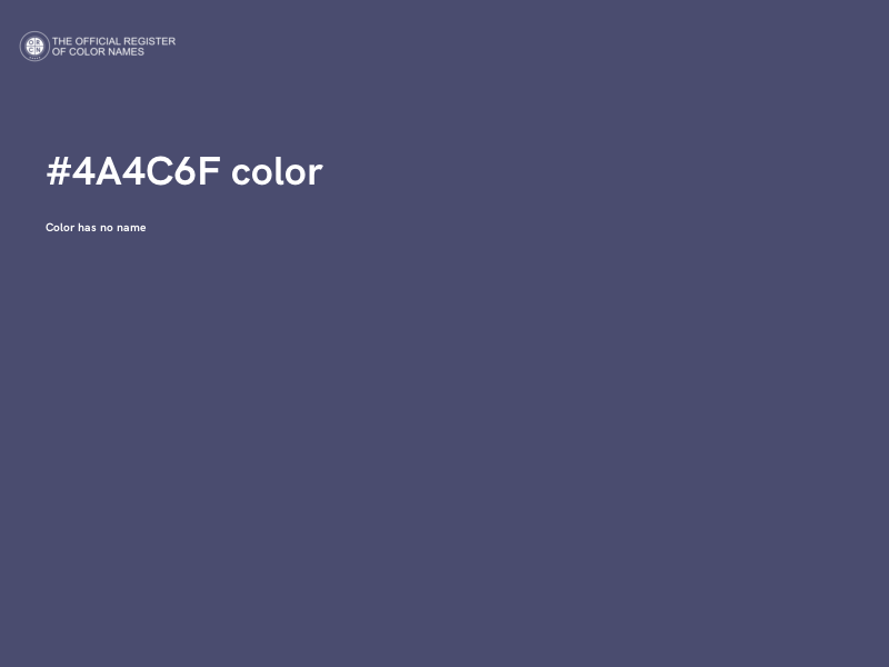 #4A4C6F color image