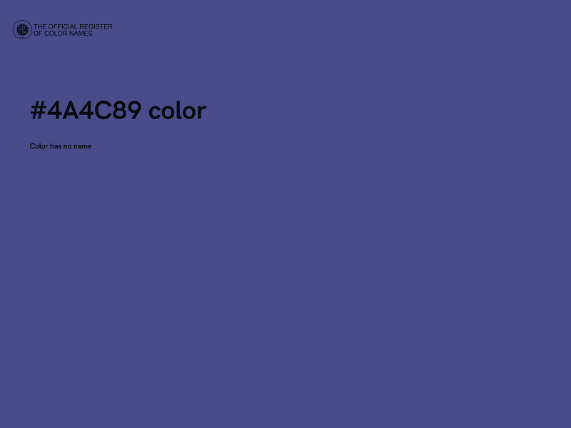 #4A4C89 color image