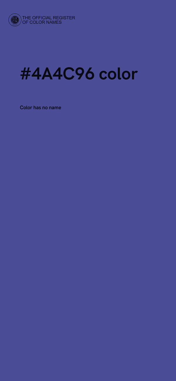 #4A4C96 color image