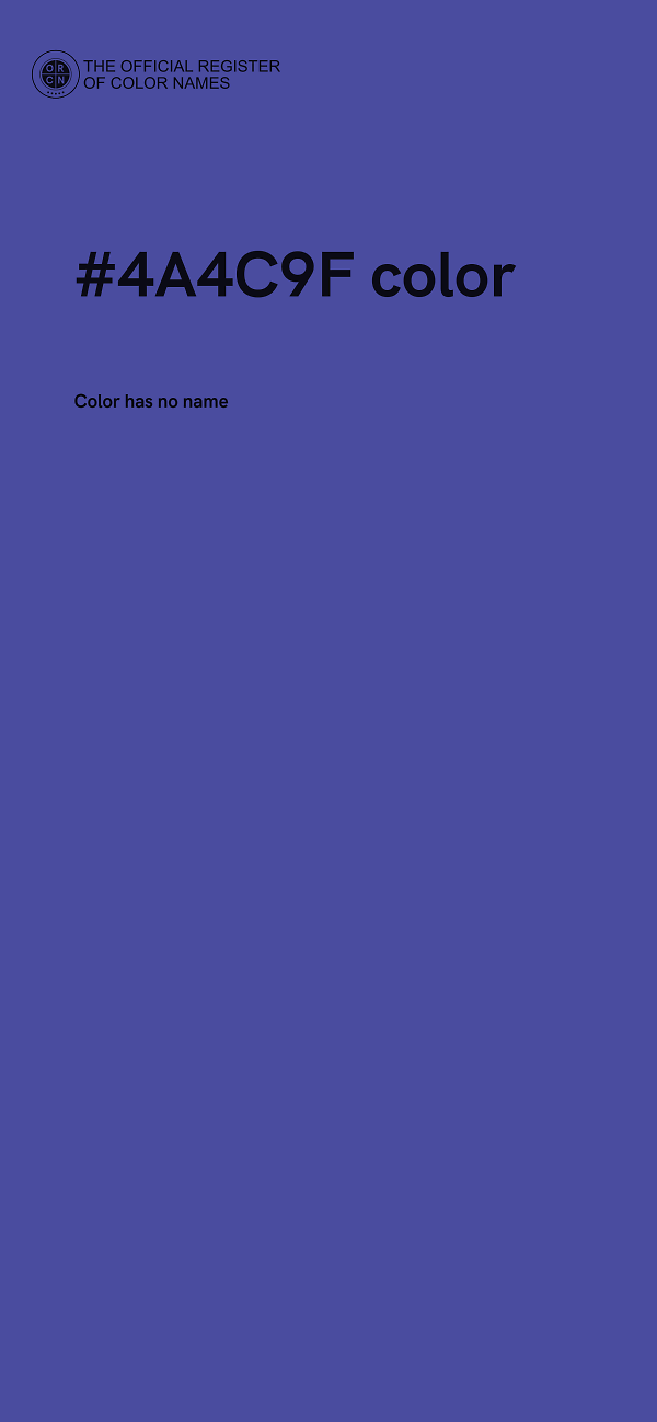 #4A4C9F color image