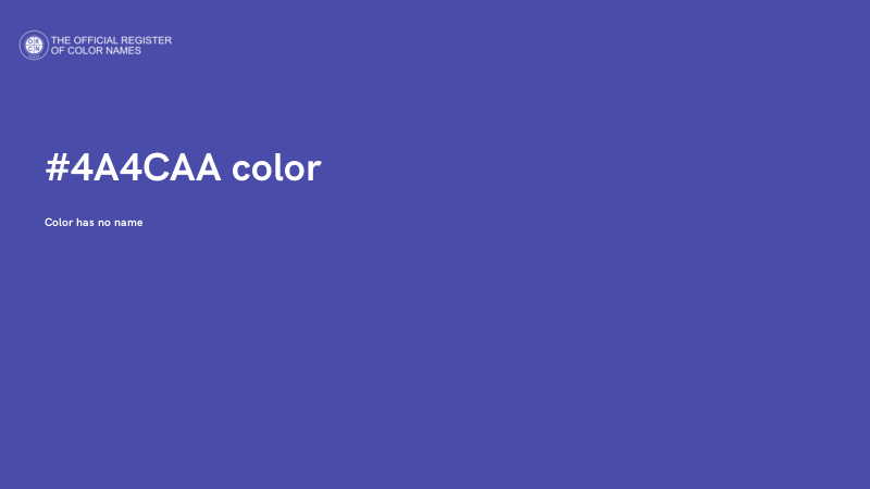 #4A4CAA color image
