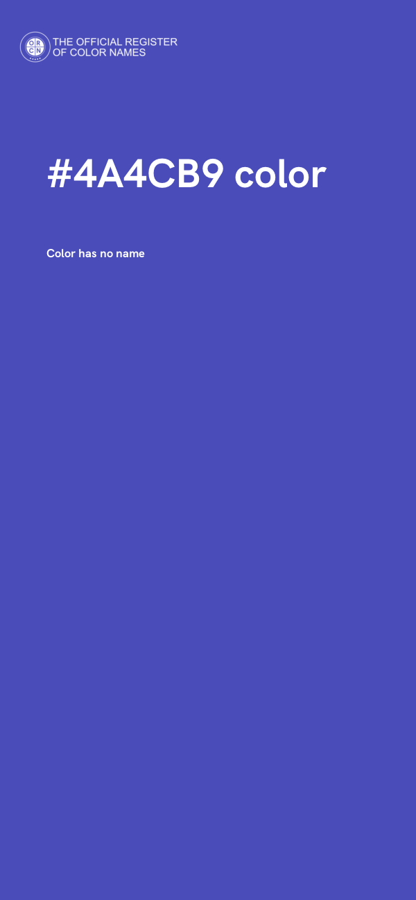 #4A4CB9 color image