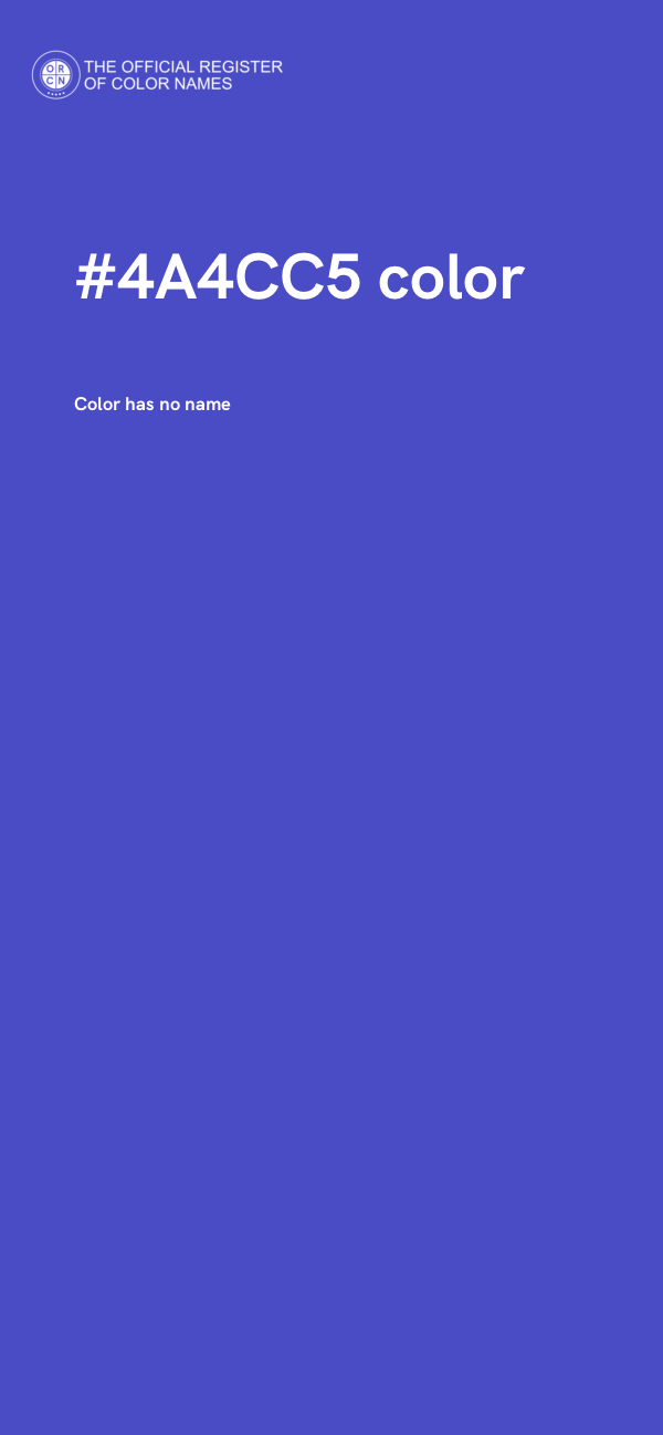 #4A4CC5 color image