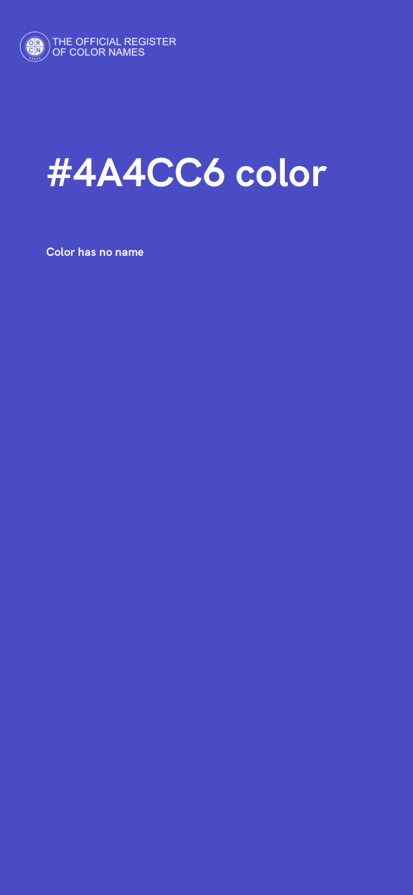 #4A4CC6 color image