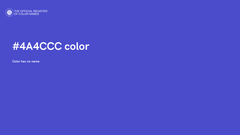 #4A4CCC color image