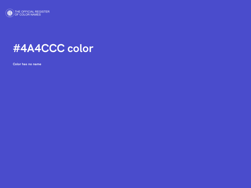 #4A4CCC color image