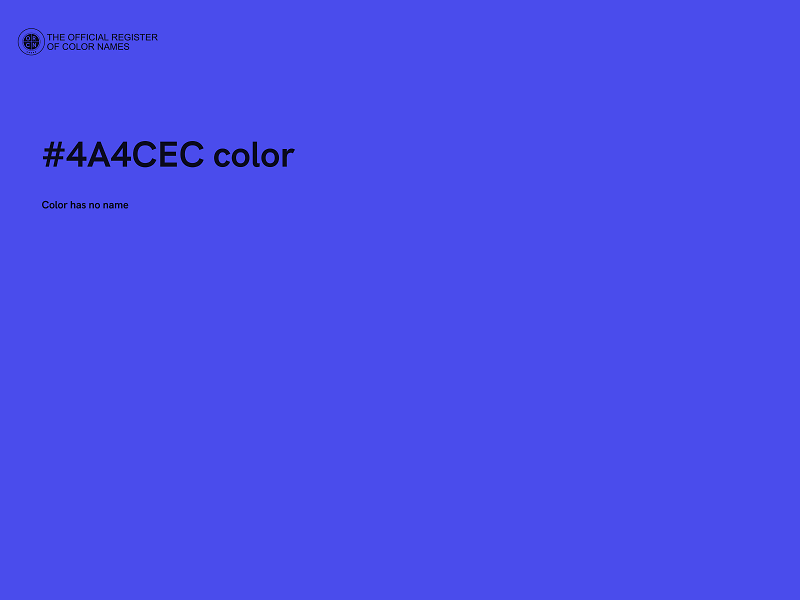 #4A4CEC color image