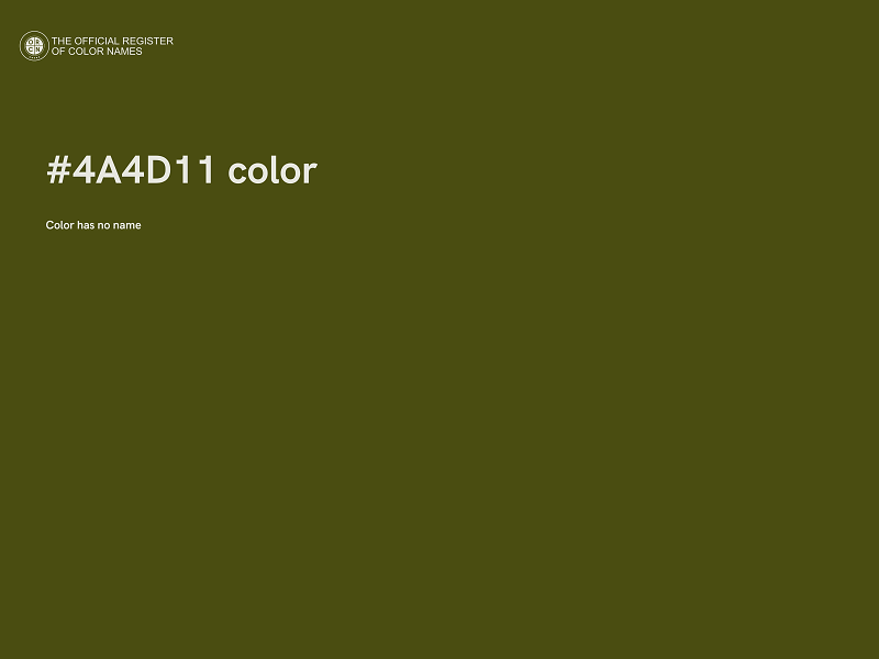 #4A4D11 color image