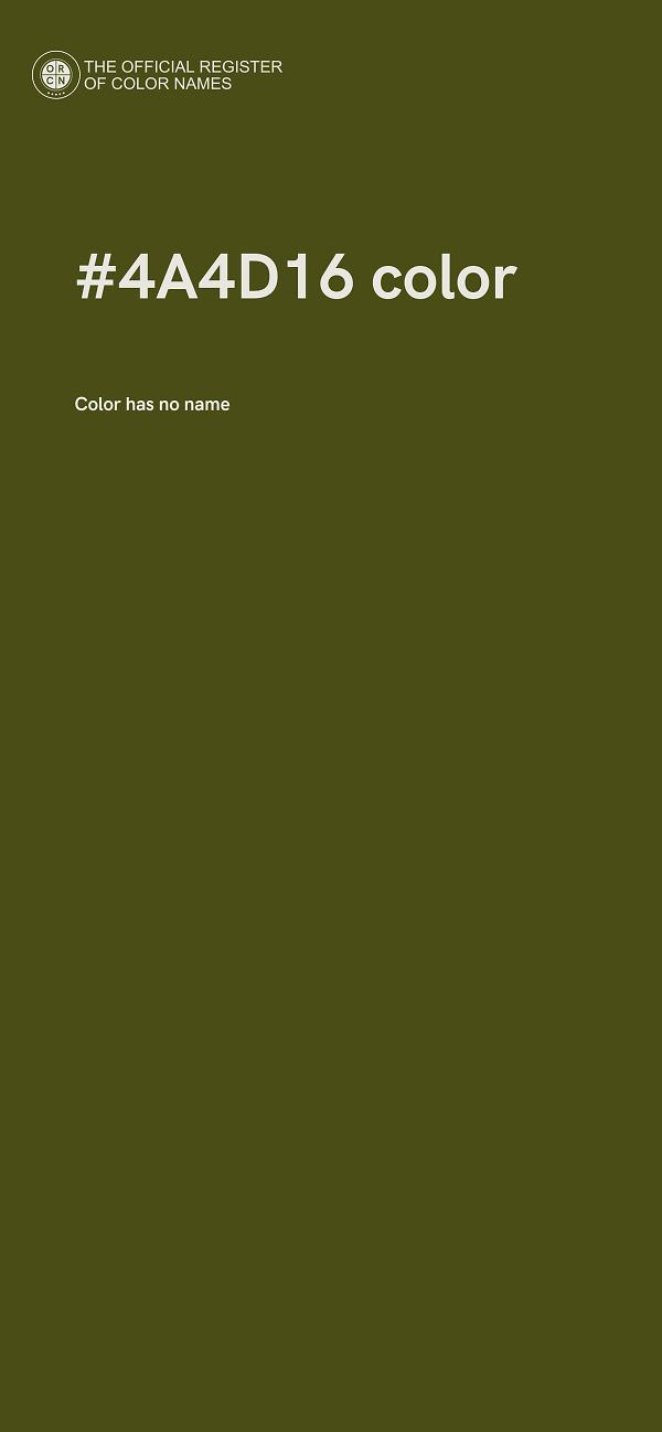 #4A4D16 color image