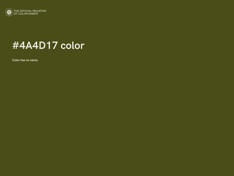 #4A4D17 color image