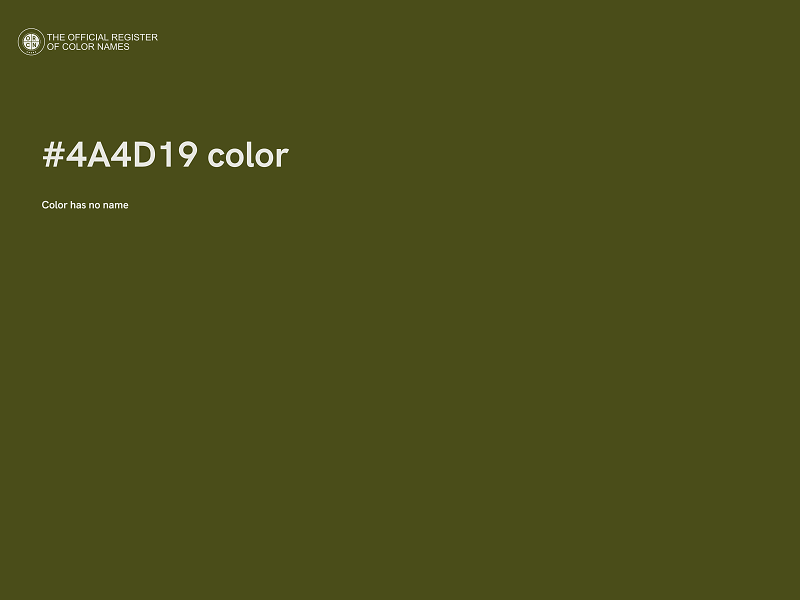 #4A4D19 color image