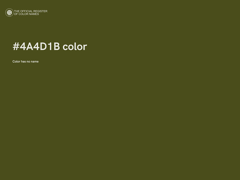 #4A4D1B color image