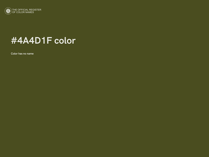 #4A4D1F color image