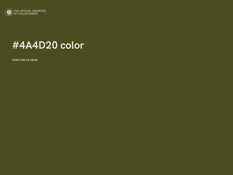 #4A4D20 color image