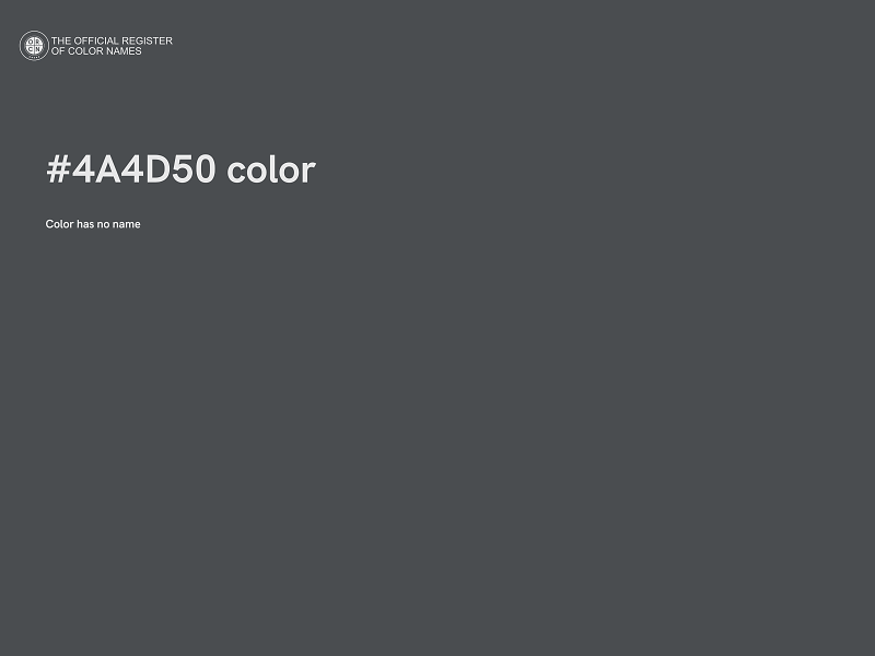 #4A4D50 color image