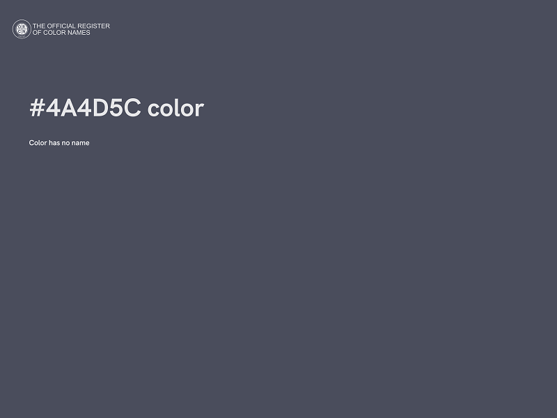 #4A4D5C color image