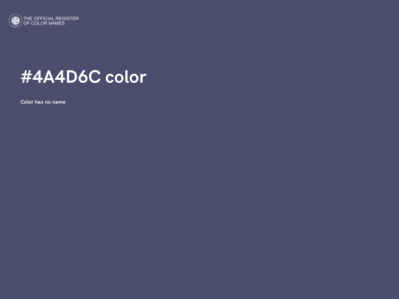 #4A4D6C color image