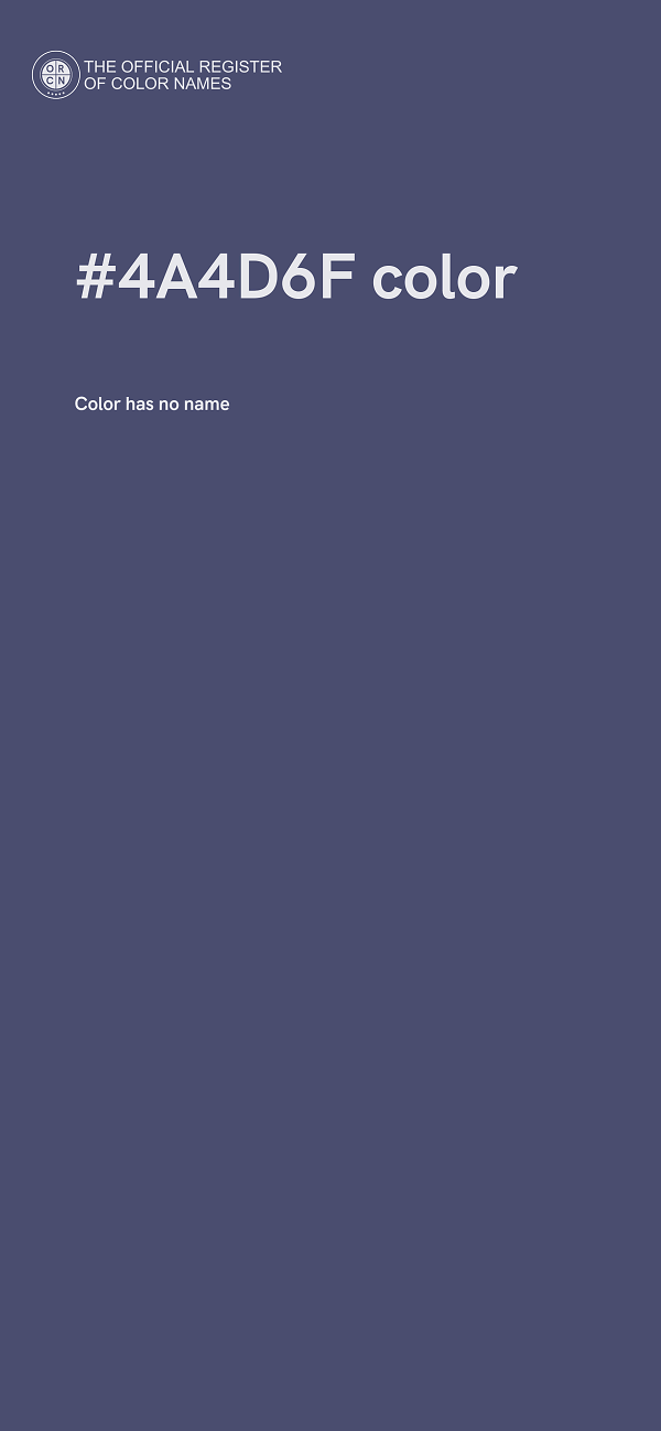 #4A4D6F color image