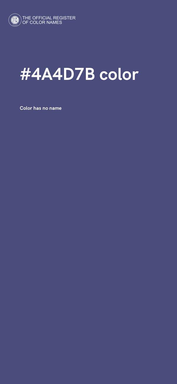 #4A4D7B color image