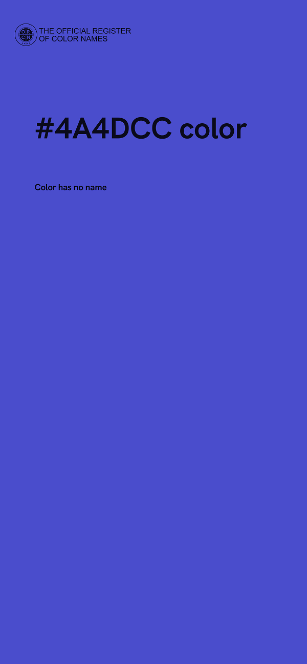 #4A4DCC color image