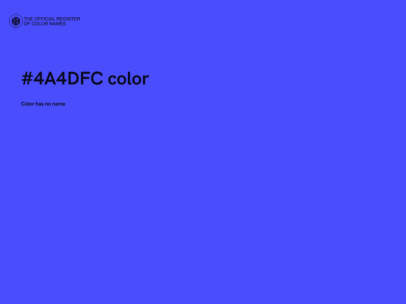 #4A4DFC color image