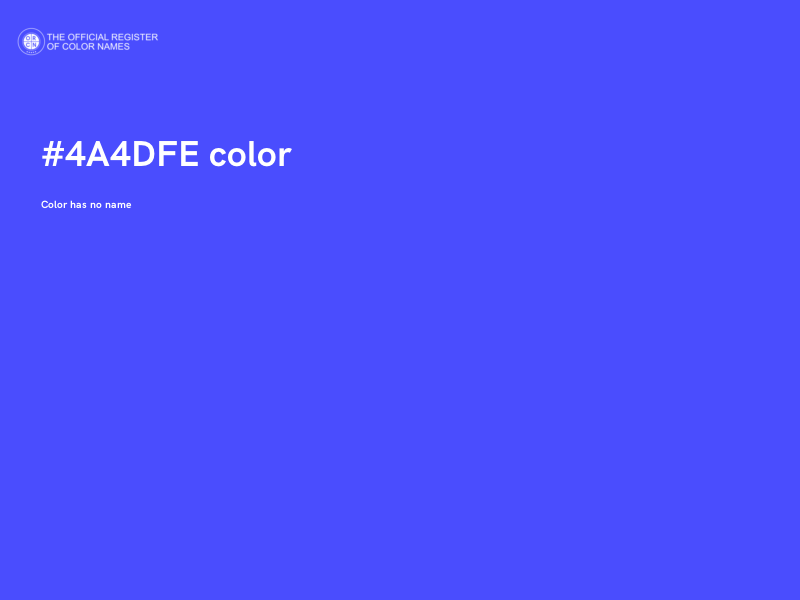 #4A4DFE color image
