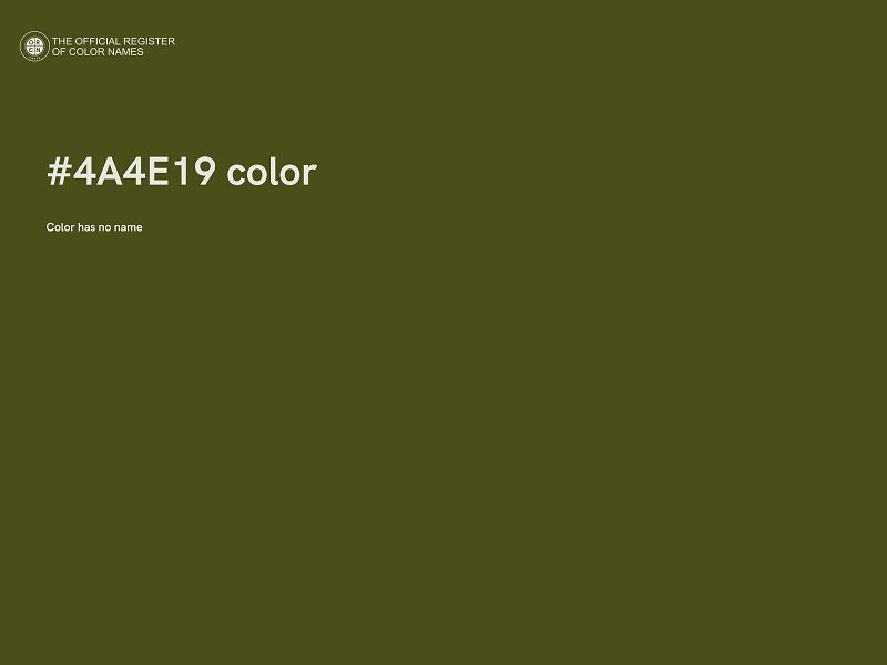 #4A4E19 color image