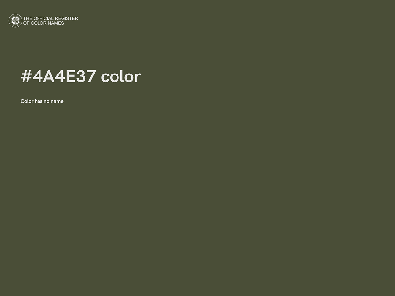 #4A4E37 color image