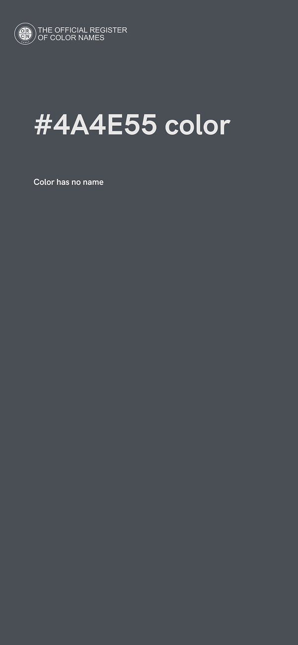 #4A4E55 color image