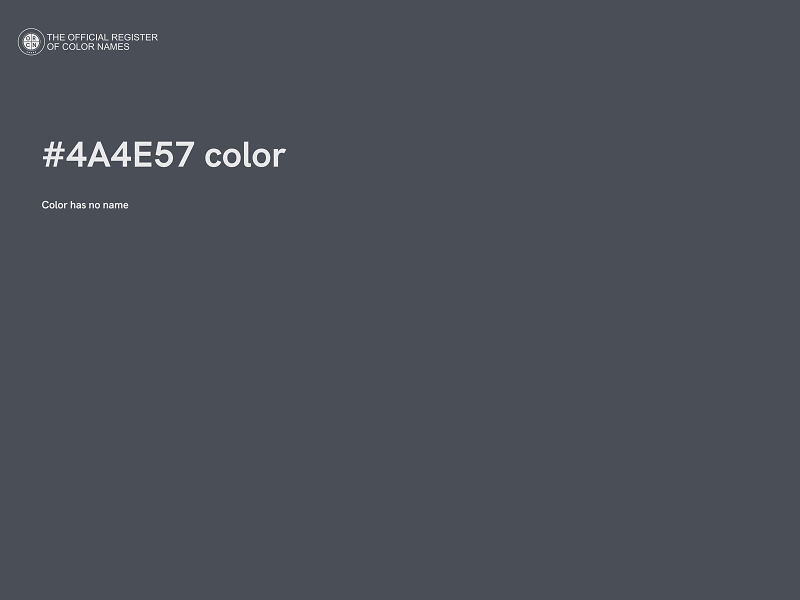 #4A4E57 color image