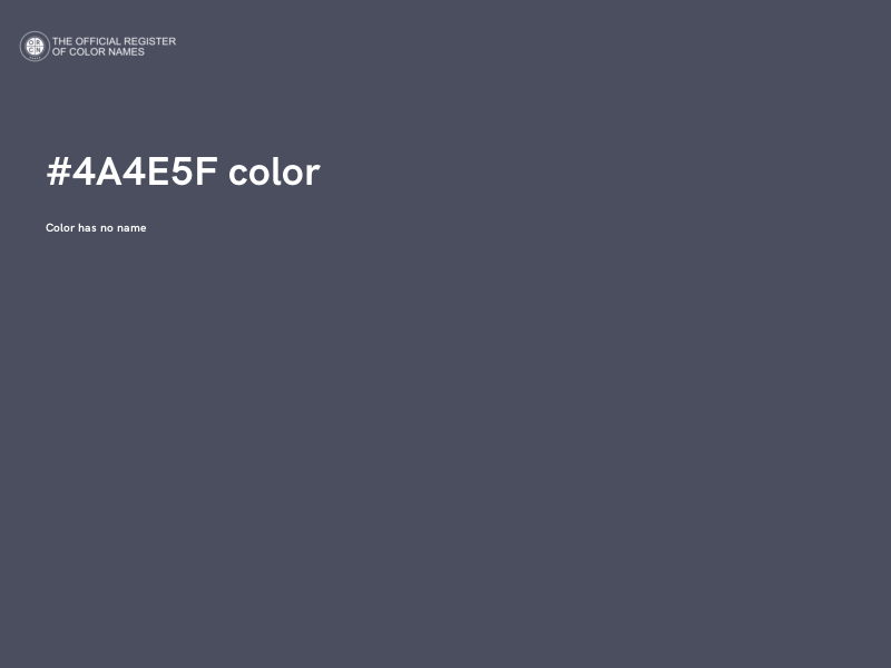 #4A4E5F color image