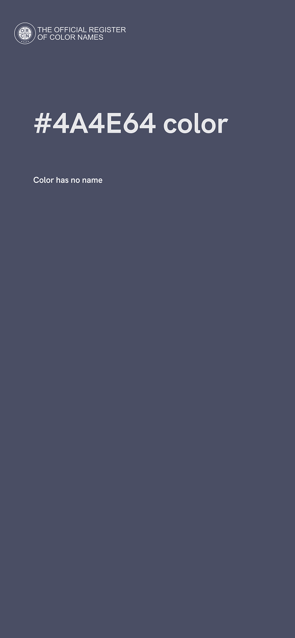 #4A4E64 color image