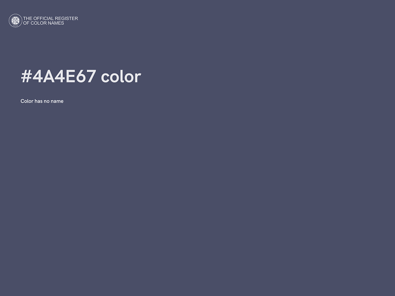 #4A4E67 color image