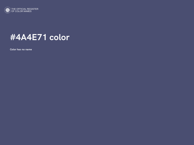 #4A4E71 color image