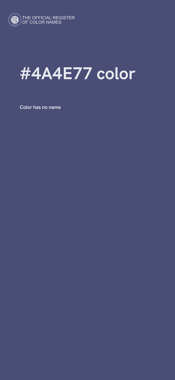 #4A4E77 color image