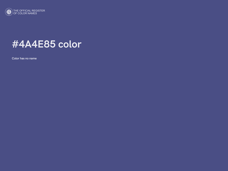 #4A4E85 color image