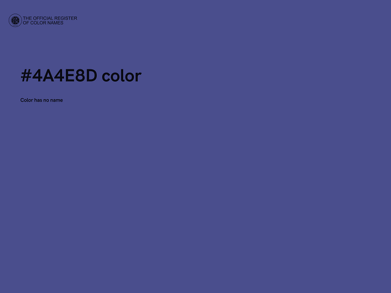 #4A4E8D color image