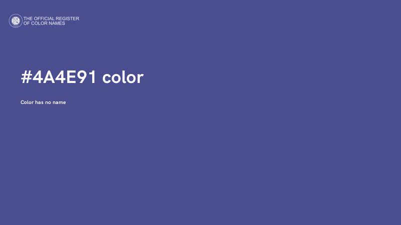 #4A4E91 color image