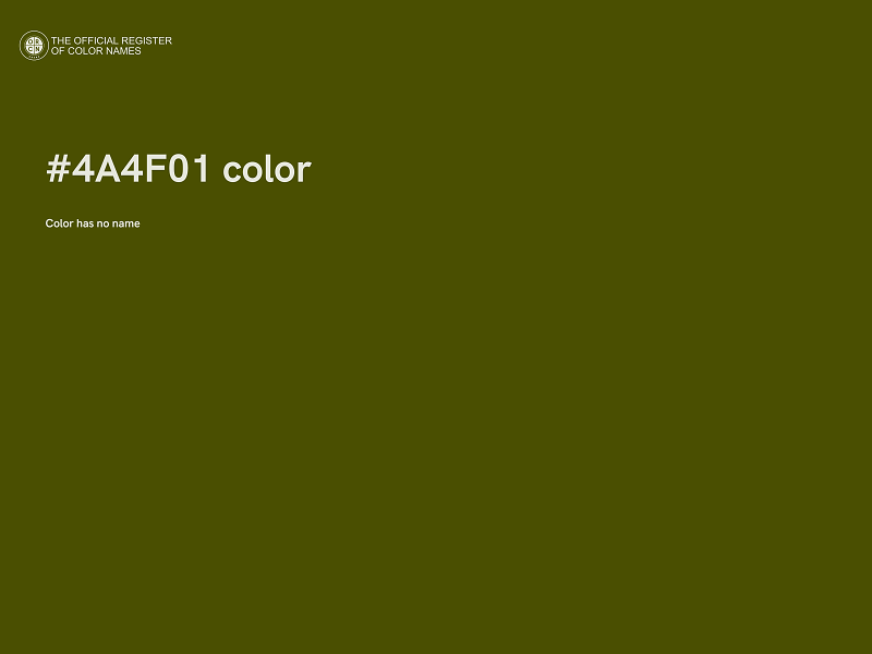 #4A4F01 color image